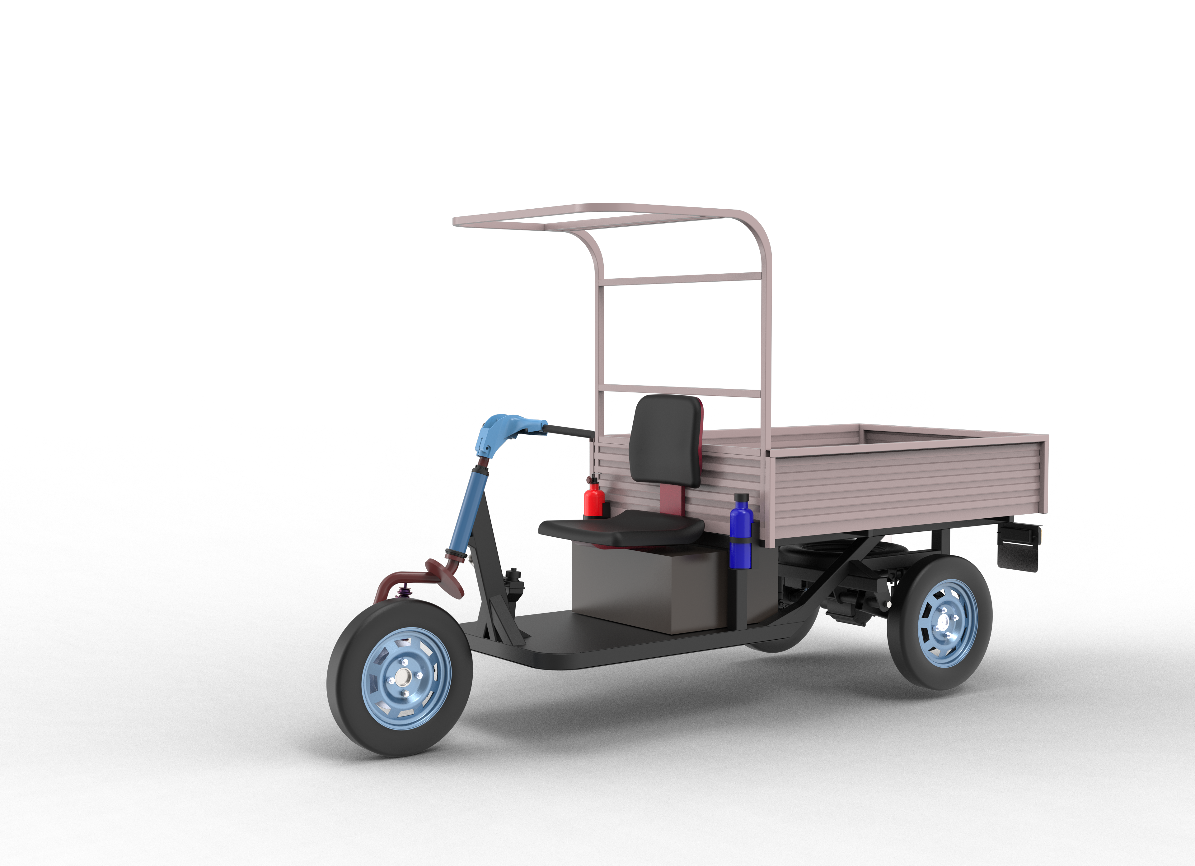 Koios Engineering Solutions render L3 - LOADER RIKSHAW ASSEMBLY 